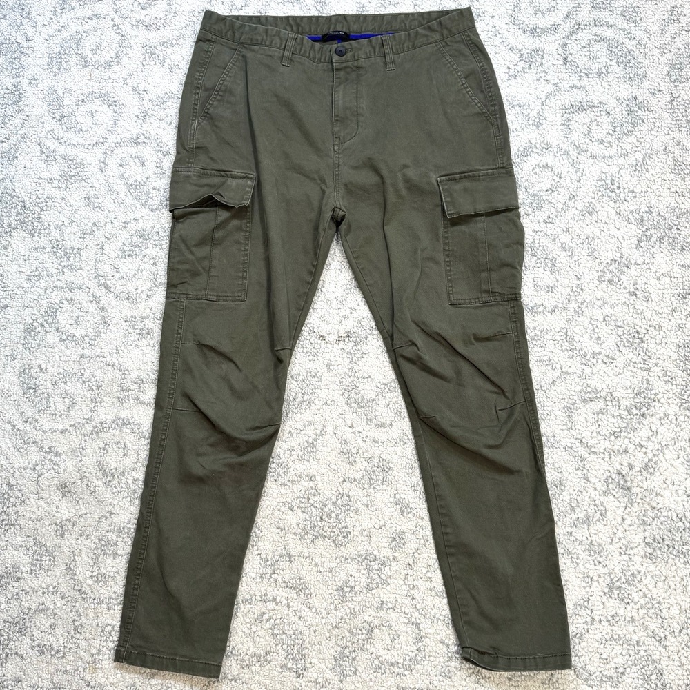 Bread Buttons Pure And Nature‎ Army Green Pants Men's Size 38 Cotton Italian